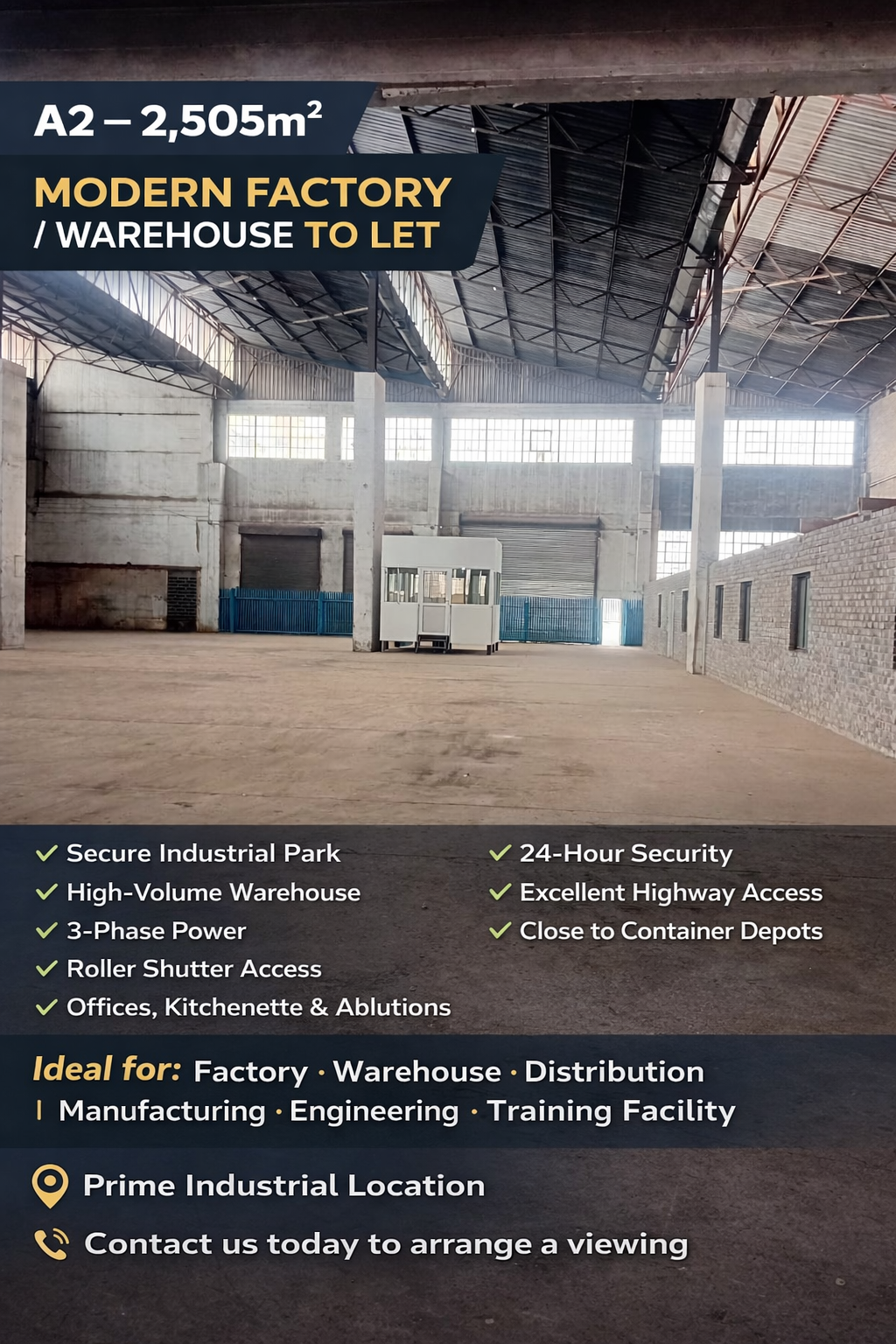 a2 – 2,505M² Modern Factory, Warehouse, Distribution Facility to Let image 7